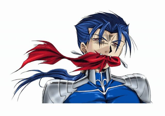 blue_hair, fangs, fate/stay_night, fate_(series), hazama_(perdition), hazama_(pixiv11656), lancer, male