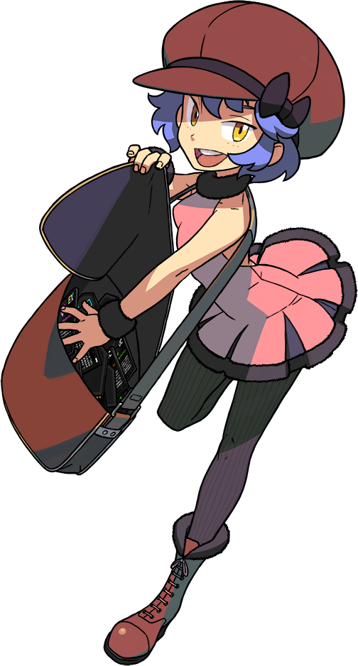 1girl, bag, bare_back, bare_shoulders, boots, bow, brown_boots, brown_eyes