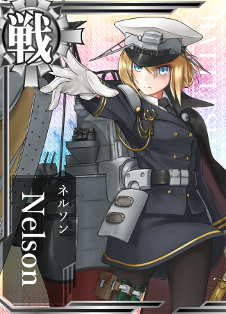 1girl, anchor, black_cape, blonde_hair, blue_eyes, blue_jacket, cape, fake_screenshot