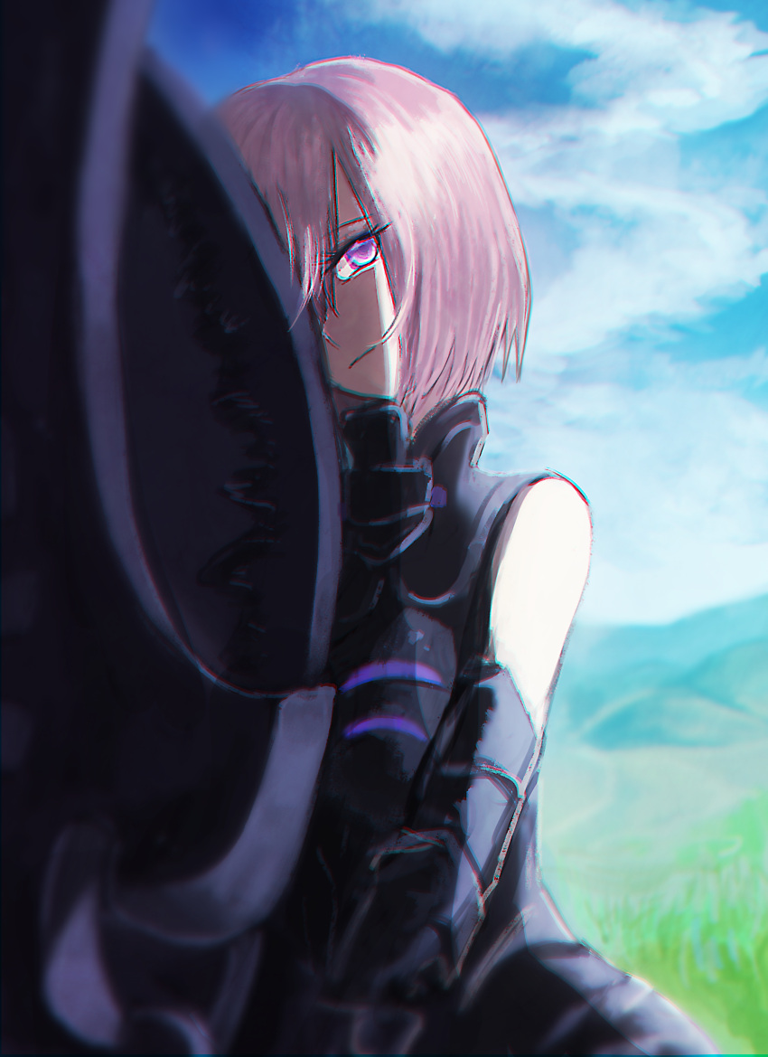 1girl, absurdres, armor, armored_dress, artist_request, bangs, bare_shoulders, black_gloves