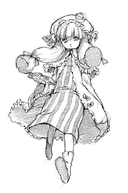 blackheart, monochrome, patchouli_knowledge, tagme, touhou