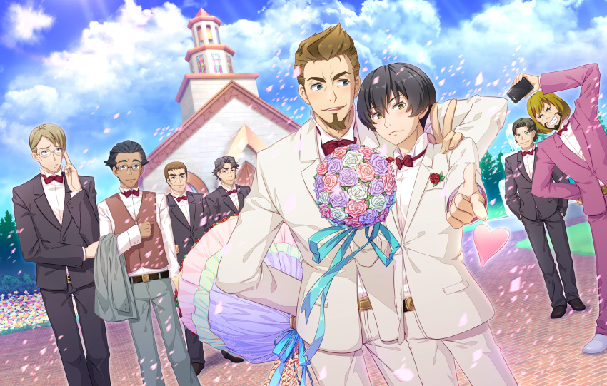 33paradox, 6+boys, 91_days, avilio_bruno, barbero, black_hair, black_pants, black_suit