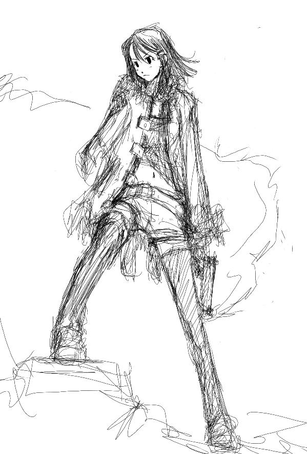 asagi, makai_kingdom, sketch