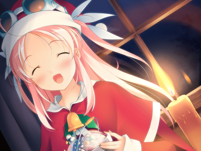 blush, christmas, fujiwara_warawara, game_cg, hoshina_nanami, shirokuma_bellstars