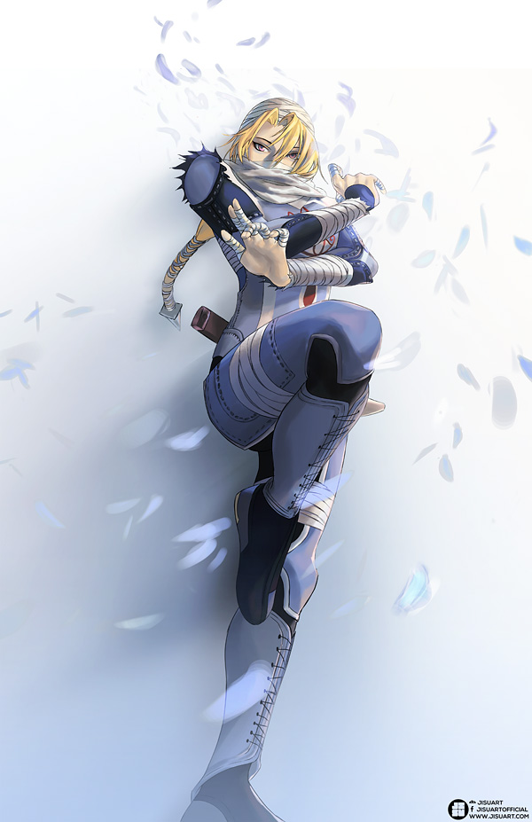 1girl, androgynous, bandage, blonde_hair, braid, hat, jisuart, long_hair