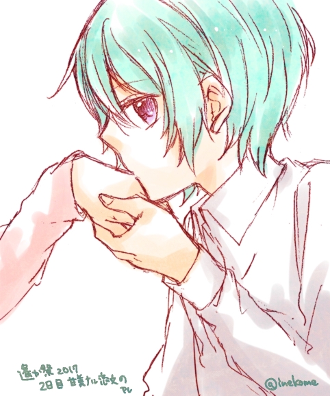 green_hair, harukanaru_toki_no_naka_de_6, inekome, rudkhane_(harukanaru_toki_no_naka_de_6), violet_eyes