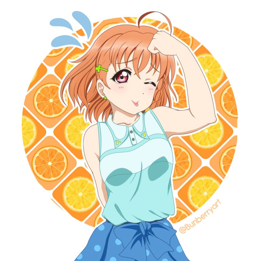 ;p, blush, bow, bunberryart, circle, clover, collarbone, cowlick