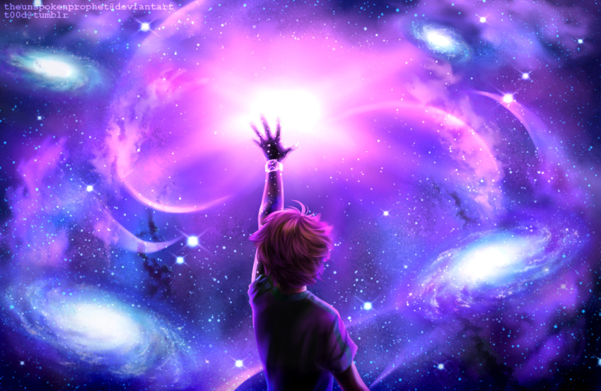 alien_x_(ben_10), ben_10, ben_10:_omniverse, benjamin_kirby_tennyson, black_shirt, brown_hair, galaxy, omnitrix