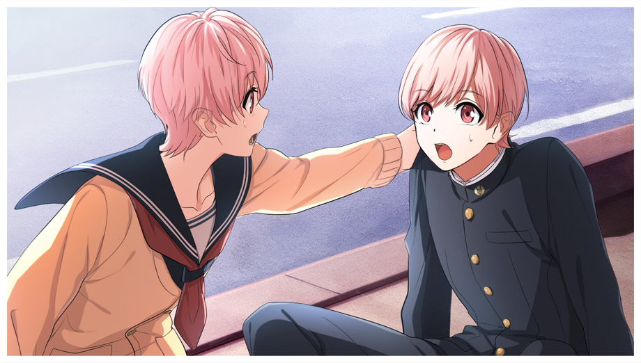 1boy, 1girl, androgynous, brother_and_sister, cardigan, gakuran, kenka_banchou, kenka_banchou_otome