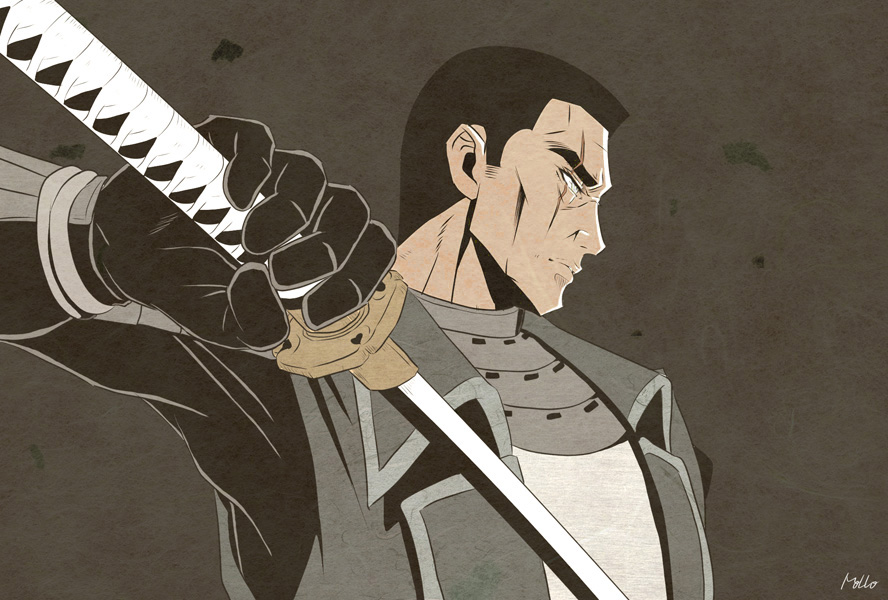 1boy, alternate_costume, armor, artist_name, black_hair, cc-3636, cosplay, date_masamune