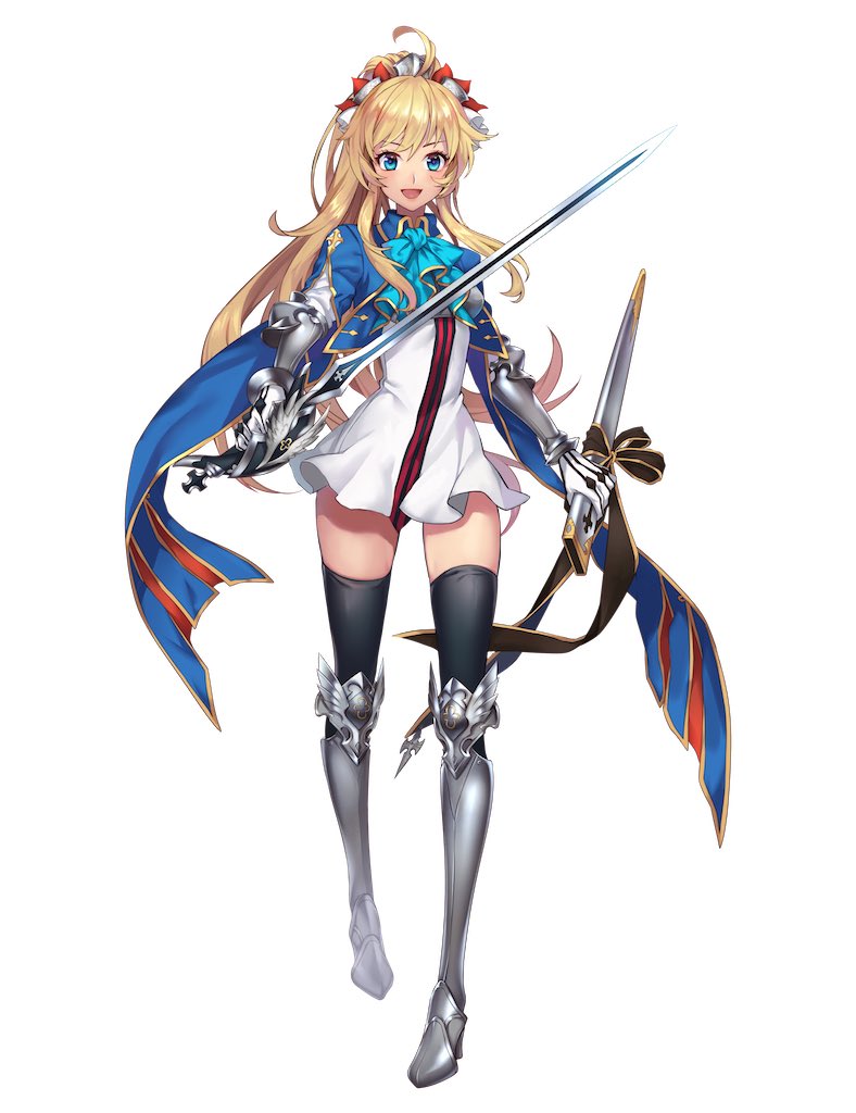 1girl, artist_request, bangs, black_legwear, blonde_hair, blue_eyes, boots, bow