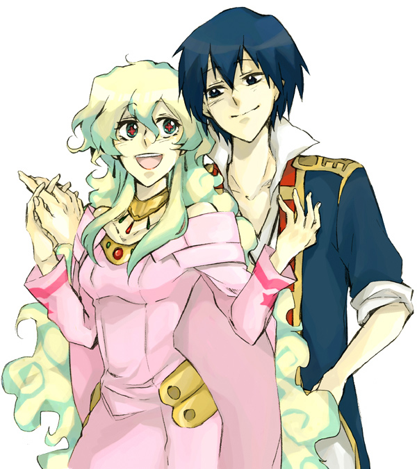 1girl, bad_id, blue_hair, couple, hand_holding, holding_hand, holding_hands, long_hair