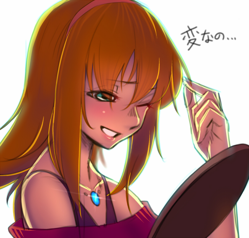 1girl, blonde_hair, green_eyes, older, open_mouth, rockman, rockman_dash, rog_rockbe