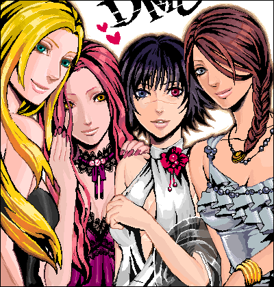 4girls, capcom, devil_may_cry, devil_may_cry_(series), devil_may_cry_2, lady, lady_(devil_may_cry), lucia_(devil_may_cry)