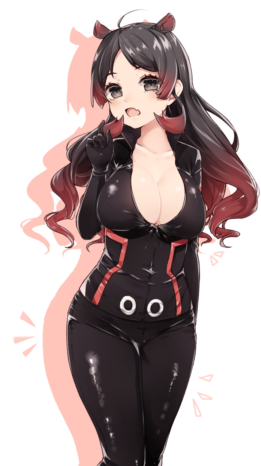 /\/\/\, 1girl, ahoge, animal_ears, bangs, black_eyes, black_hair, black_pants