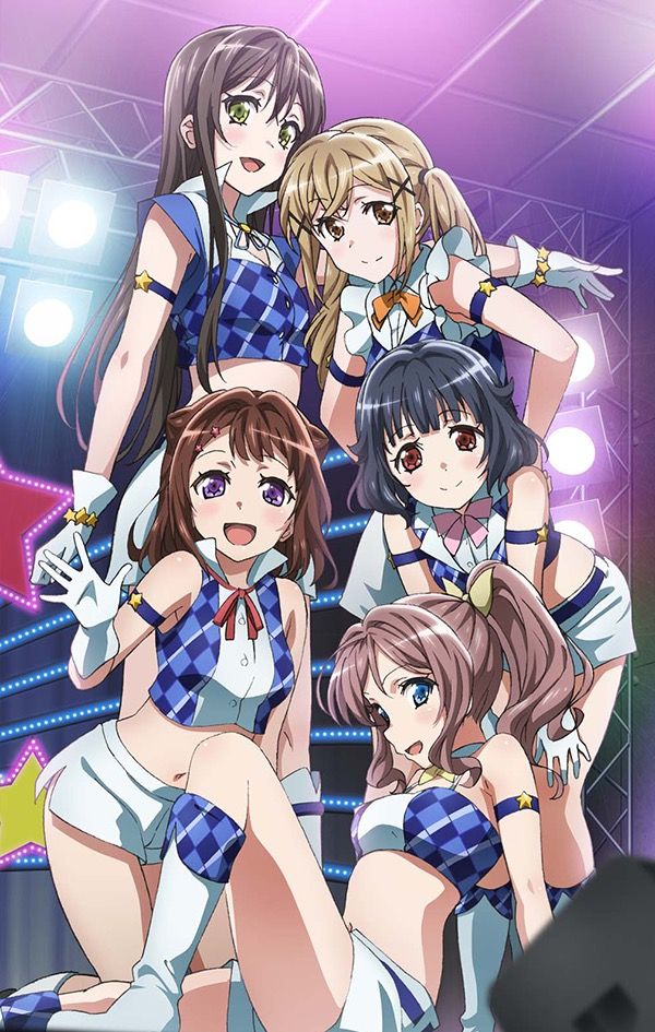 5girls, bang_dream!, bang_dream!_girls_band_party!, blush, everyone, hanazono_tae, ichigaya_arisa, multiple_girls