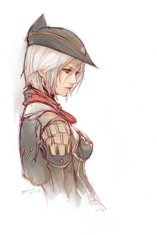 grace, granado_espada, hat, pirate, pirate_hat, tricorne, white_hair