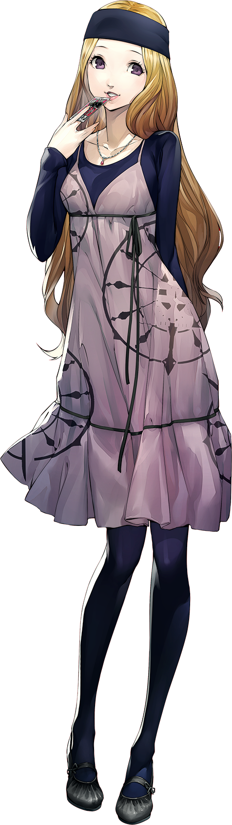 1girl, blonde_hair, card, dress, full_body, highres, jewelry, long_hair