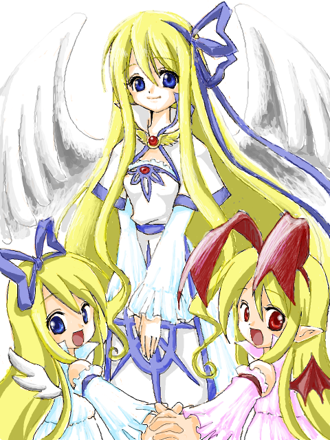 bat_wings, blonde_hair, blue_eyes, demon_girl, disgaea, disgaea_1, disgaea_2, disgaea_3