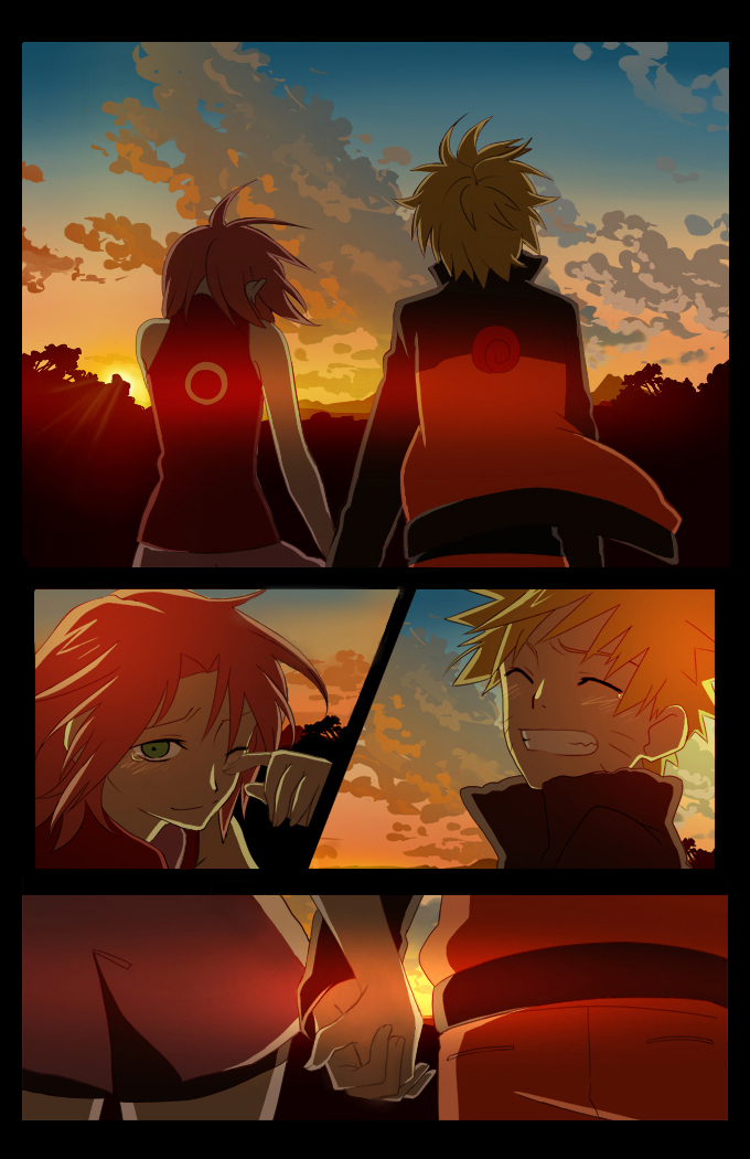 comic, couple, error, hand_holding, haruno_sakura, holding_hands, katsuko, katsuko_(naruto)