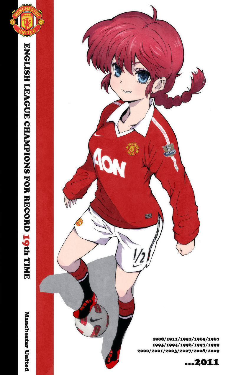 1girl, ball, barclays_premier_league, black_legwear, blue_eyes, braid, breasts, company_name
