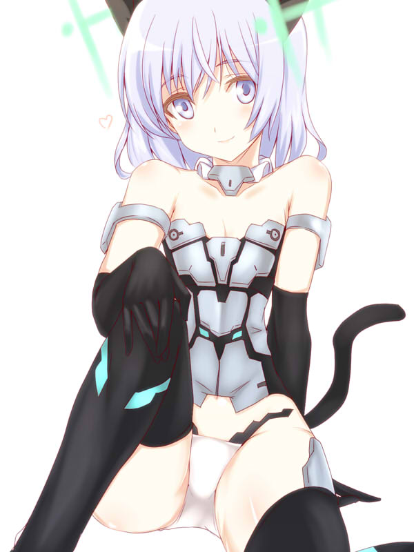1girl, animal_ears, bare_shoulders, black_gloves, black_legwear, cat_ears, cat_tail, cosplay