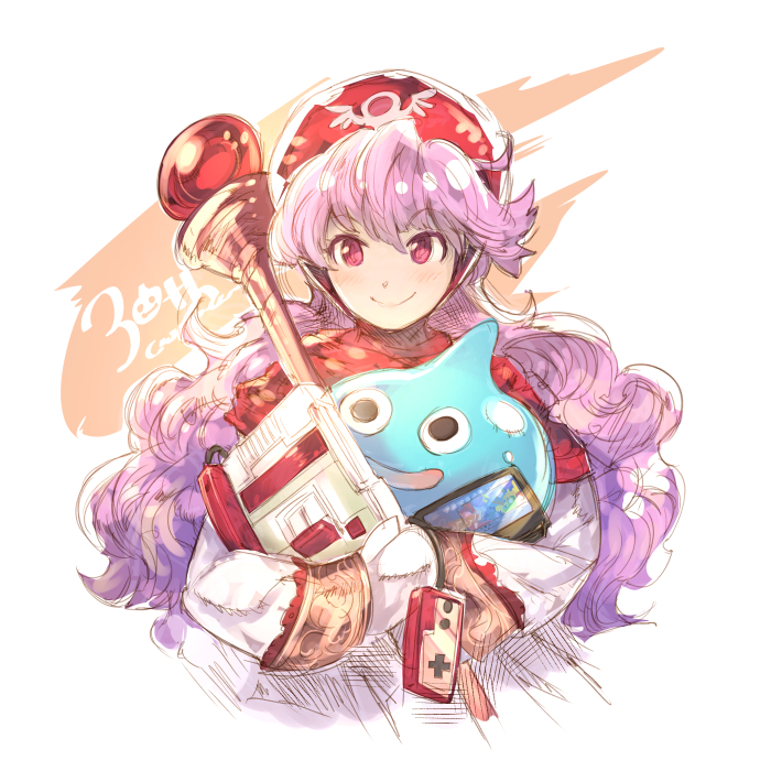 1girl, blush, dragon_quest, dragon_quest_ii, dress, famicom, game_console, haku_(sabosoda)