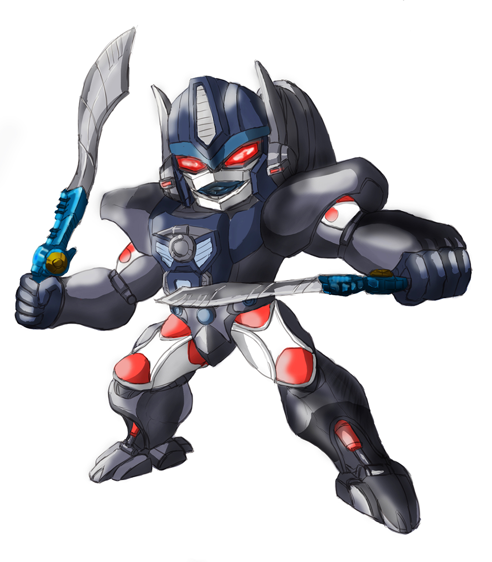 1boy, 90s, artist_request, beast_wars, full_body, glowing, glowing_eyes, gorilla