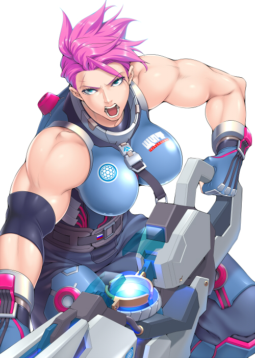 1girl, armband, armor, armored_boots, belt, biceps, blue_gloves, boots
