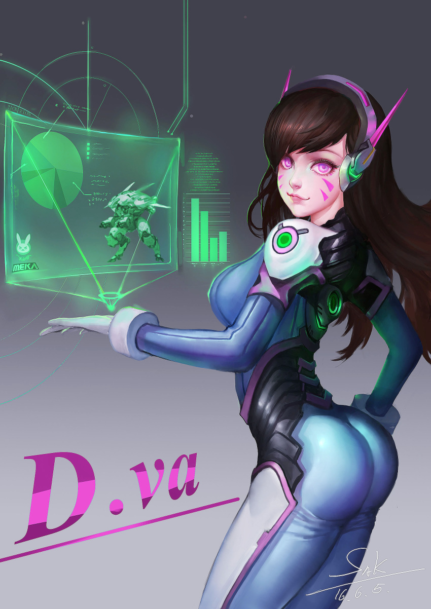 1girl, 2016, absurdres, bangs, blue_bodysuit, bodysuit, bracer, breasts