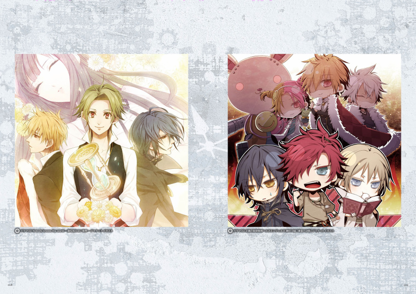 bishop_(clock_zero), blue_hair, clock_zero, hangyakusha, journalist, kaga_akira, kurou_nadeshiko, nagaoka