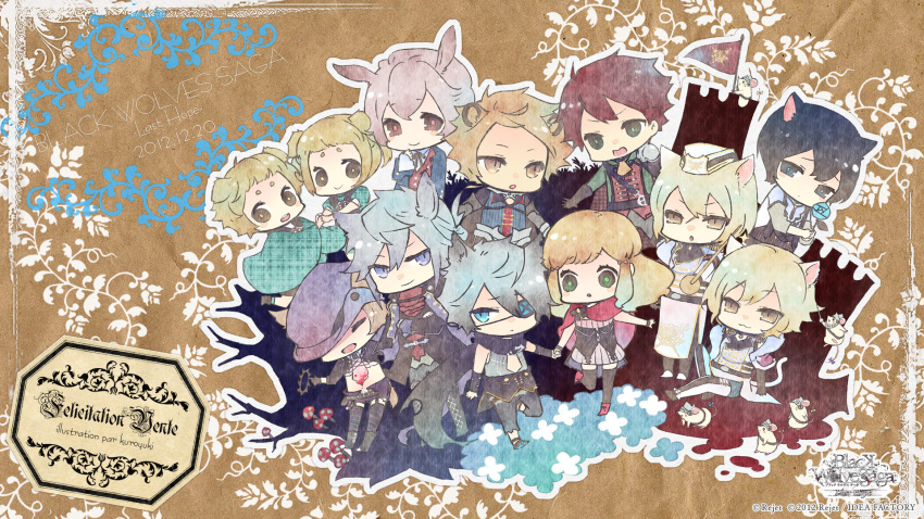 arles_v._felnoir, auger_von_garibaldi, black_wolves_saga, elza_clifford, fiona_galland, guillan_guinor, julian_(black_wolves_saga), kuroyuki