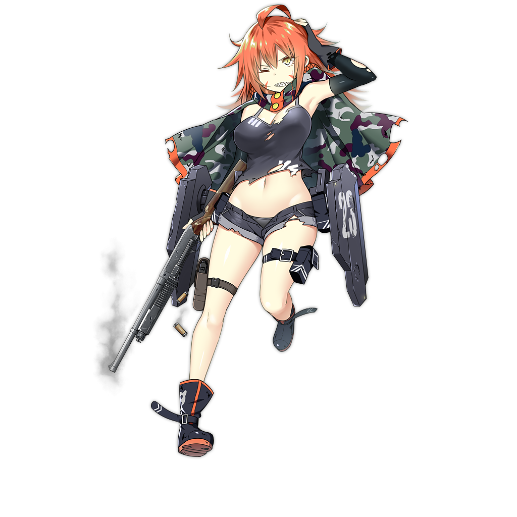 ahoge, arm_up, armor, armpits, black_gloves, black_panties, boots, breasts