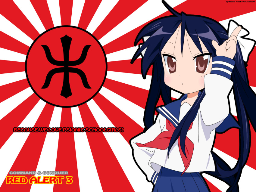 command_and_conquer, empire_of_japan, empire_of_the_rising_sun, hiiragi_kagami, lucky_star, red_alert_3, seifuku
