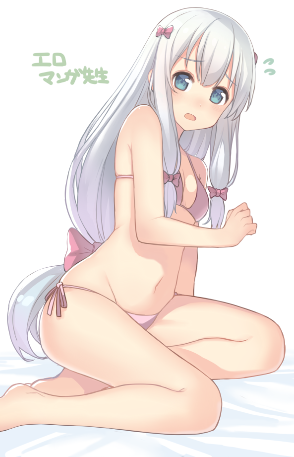 1girl, :o, arm_at_side, bangs, bare_arms, bare_legs, bare_shoulders, barefoot