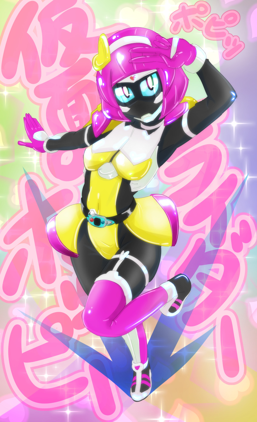 1girl, a.k.o.t., absurdres, armor, belt, breasts, commentary_request, headband
