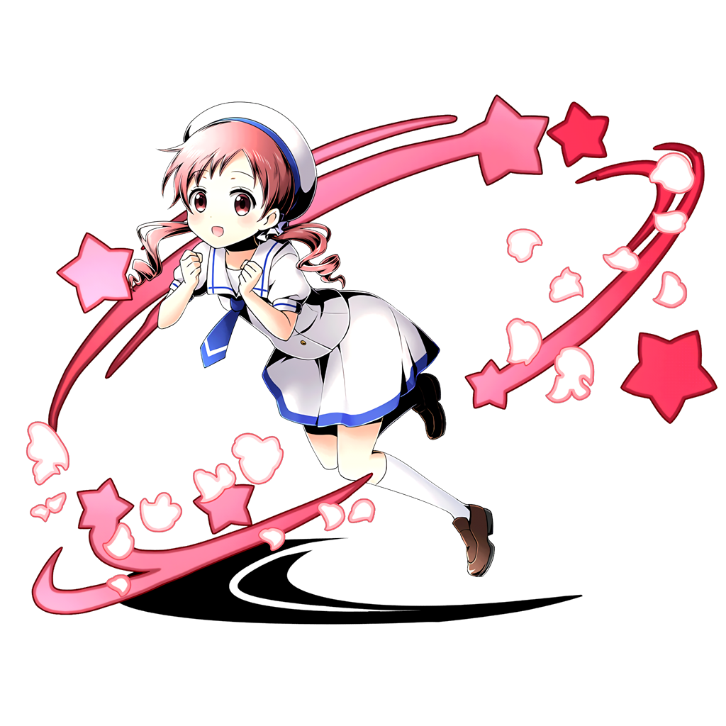 1girl, blue_necktie, divine_gate, full_body, gochuumon_wa_usagi_desu_ka?, hat, kneehighs, long_hair