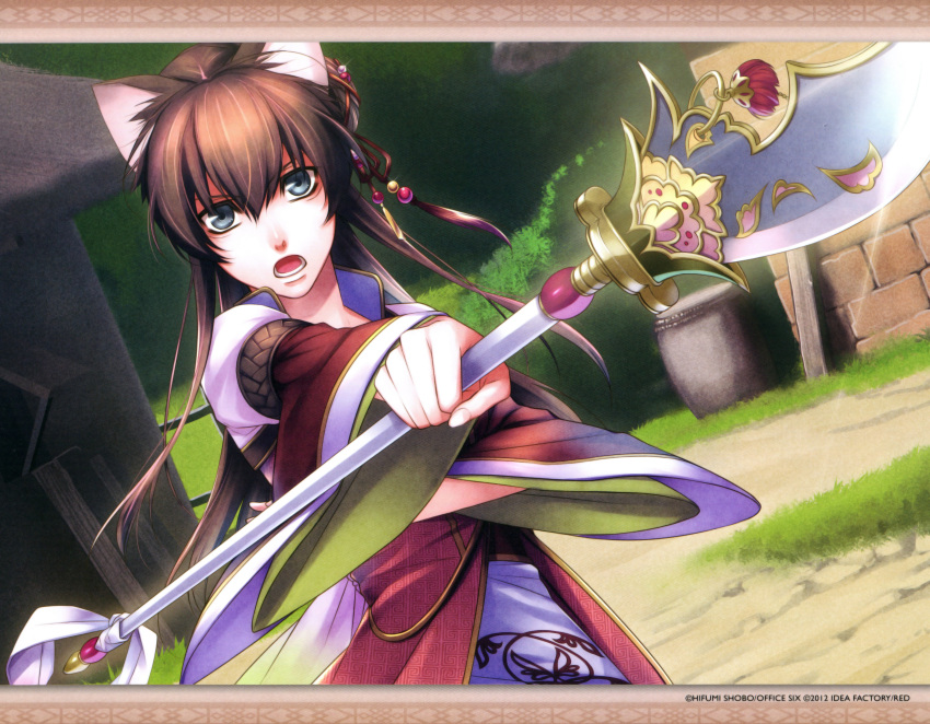 brown_hair, green_eyes, jyuzaengi, kan'u_(jyuzaengi), teita