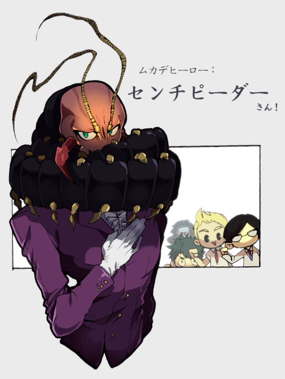 1girl, 4boys, agen_chiita, aqua_skin, blonde_hair, blue_hair, boku_no_hero_academia, bubble_girl