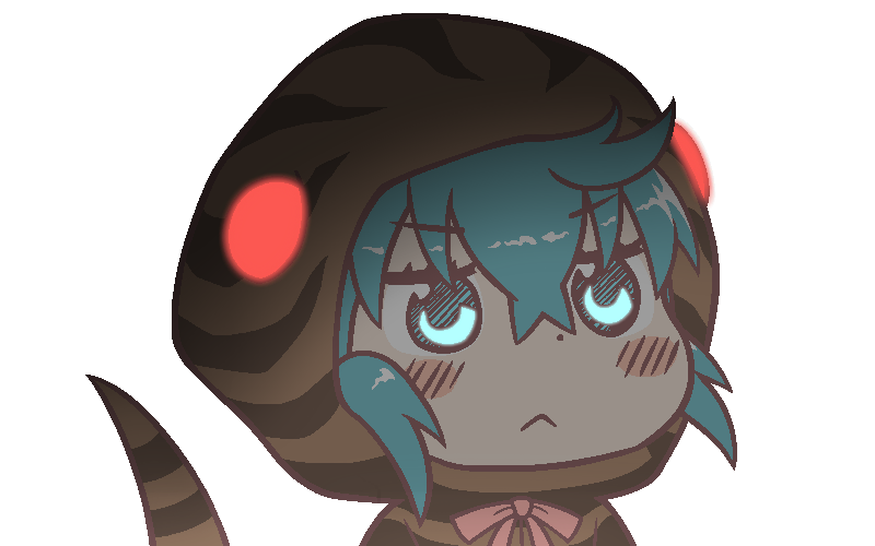 >:<, 1girl, :<, ahoge, animal_hood, aqua_eyes, aqua_hair, bangs
