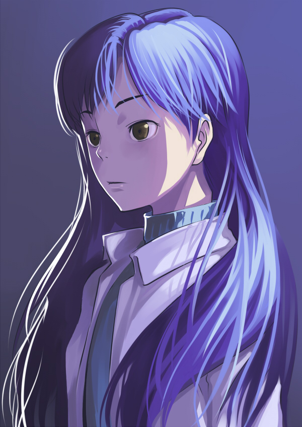 aerodog, blue_hair, brown_eyes, idolmaster, inu_(aerodog), inu_(pixiv32426), kisaragi_chihaya, long_hair