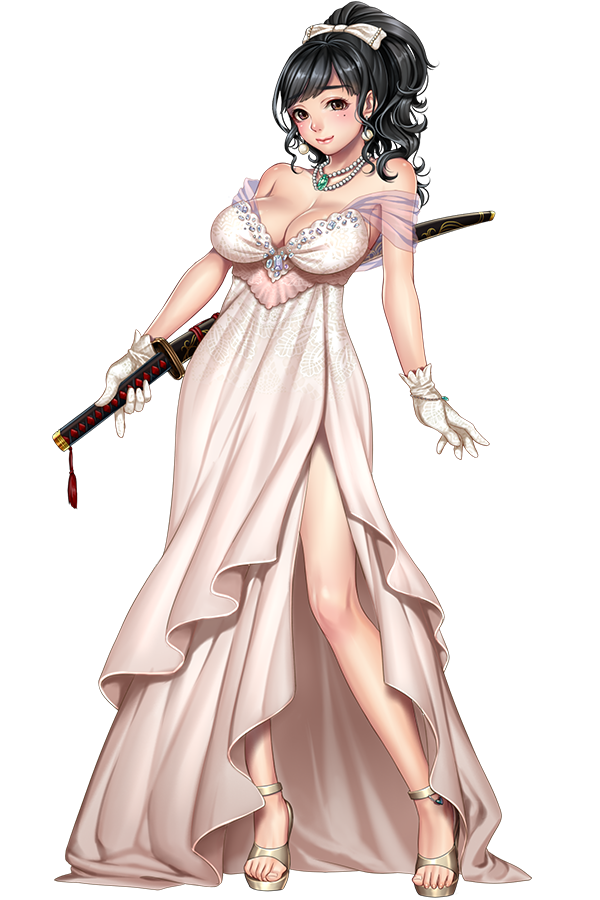 1girl, bangs, bare_legs, bare_shoulders, black_hair, blush, bow, bowtie