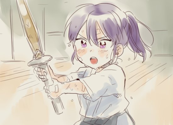 1boy, bokken, child, ensemble_stars!, hakama, japanese_clothes, jolaeng-i, kanzaki_souma