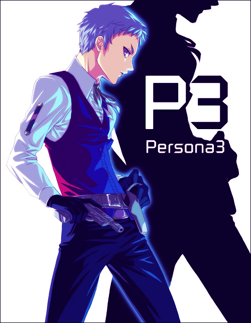 evoker, male, mayupon@genkouchuu, ouno_mayumi, persona, persona_3, sanada_akihiko, school_uniform, solo, weapon