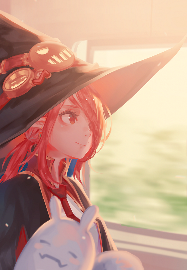 1girl, blurry, blush, closed_eyes, day, depth_of_field, dungeon_and_fighter, earrings