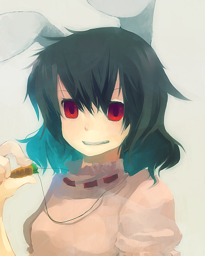 1girl, inaba_tewi, lowres, shinta_(nikka10), solo, touhou