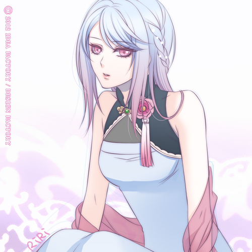 blue_hair, l.g.s, purple_eyes, riri_(illustrator), yousen_(l.g.s)