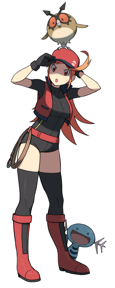 >:o, 1girl, :o, accho_(macchonburike), animal_request, bangs, baseball_cap, black_gloves