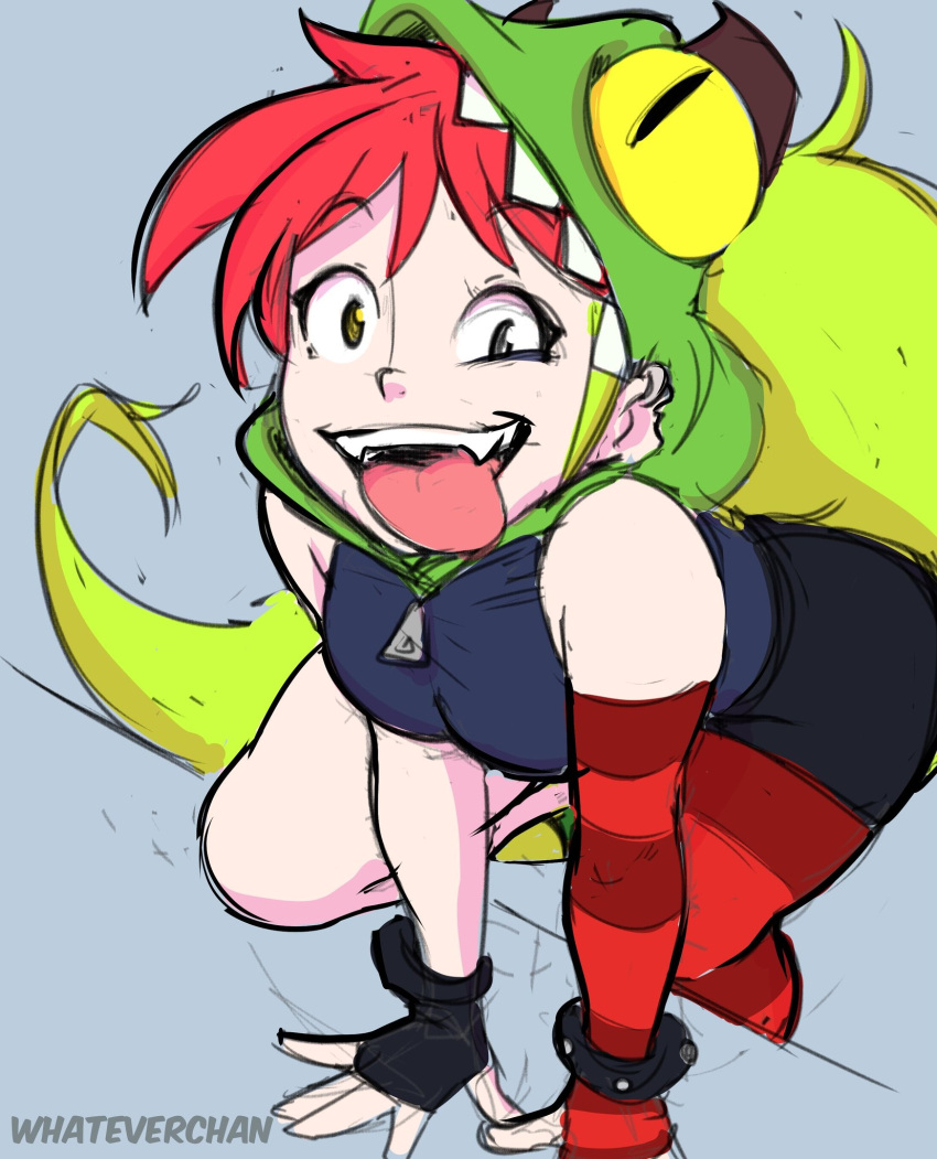 crazy_eyes, crazy_smile, demencia, downscaled, gloves, highres, long_hair, looking_at_viewer