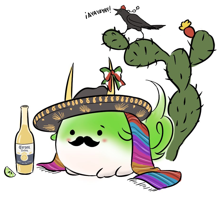 alcohol, beer, blush, bottle, bow, cactus, commentary, corona_(brand)